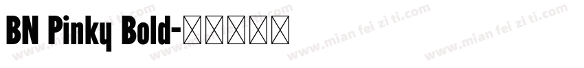 BN Pinky Bold字体转换